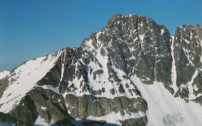 Granite Peak in Montana, a major prominence peak with 4,764 ft of prominence