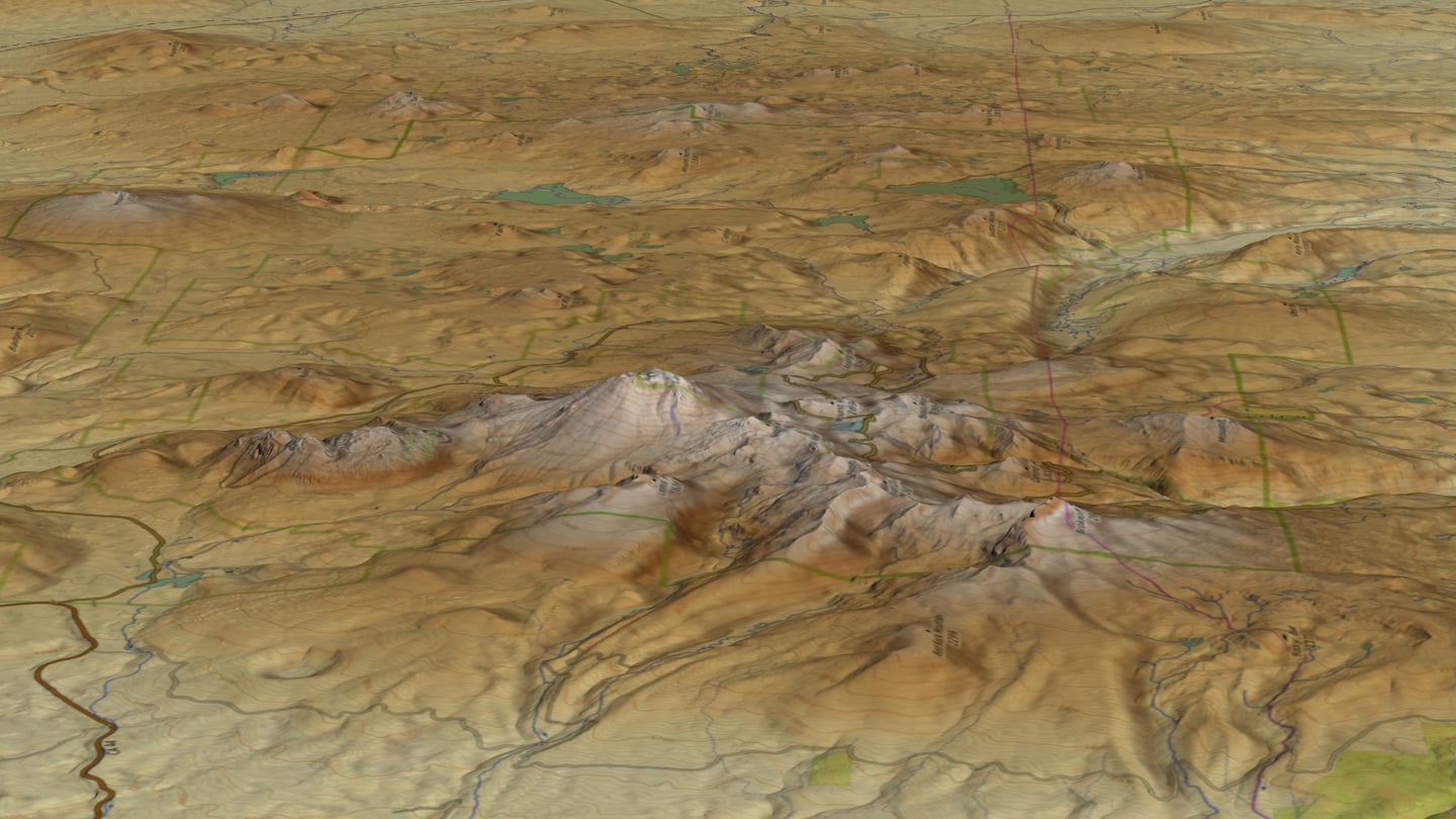 Lassen Peak summit landscape