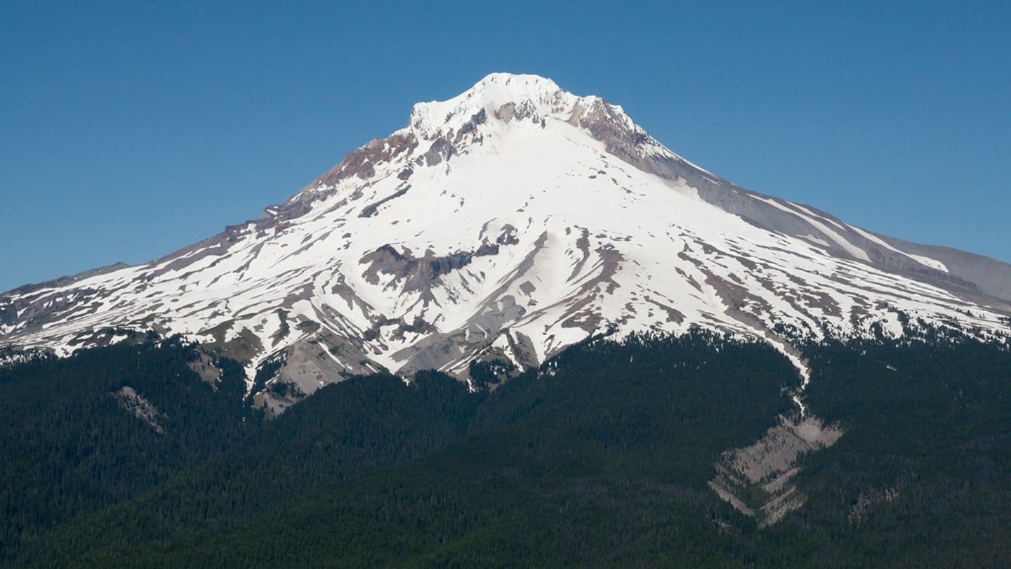 Mount Hood summit landscape